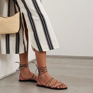 Amanu Serengeti Black Leather Sandal Style 10